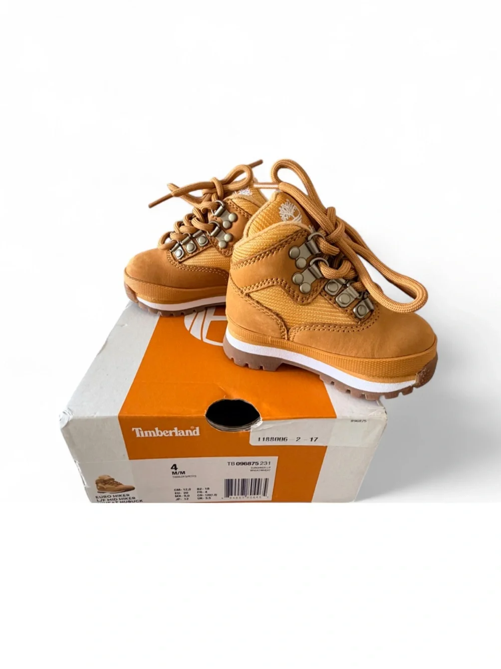 Timberland Kids Wheat Lace-Up Moc Toe Boots